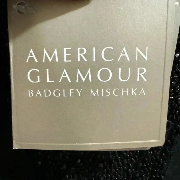 American Glamour by Badgley Mischka Black Embellished Blouse Size 2X - Picture 3 of 5